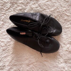 Women's Black Leather Tap Shoes